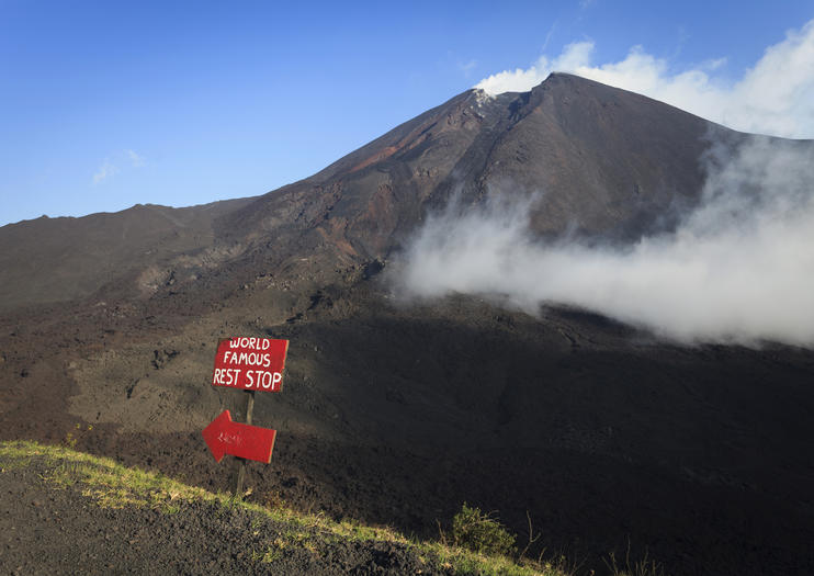 sendero del volcán pacaya