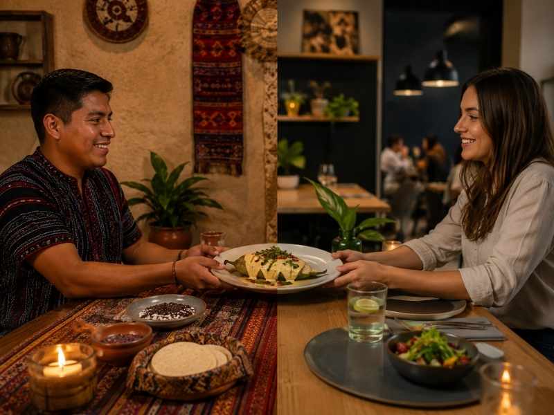 Food brand connecting Guatemalan identity with international consumers.