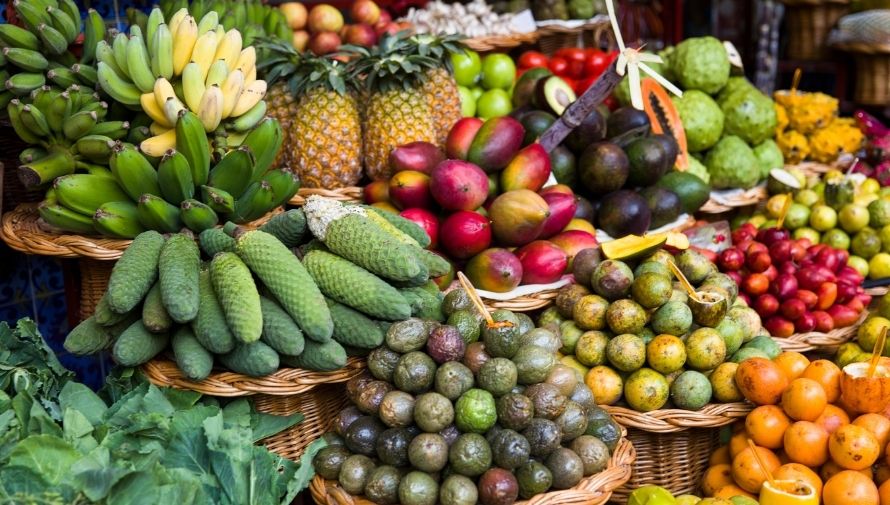 Fresh local fruits and ingredients in Guatemala supporting traditional cuisine and rural food economies